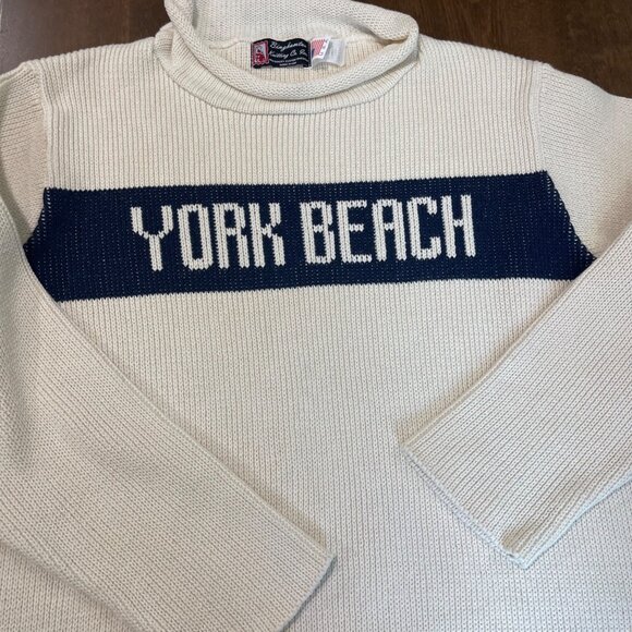 Vintage Binghamton Knitting‎ Co York Beach Sweater Womens Size Medium Cotton USA - Picture 10 of 11